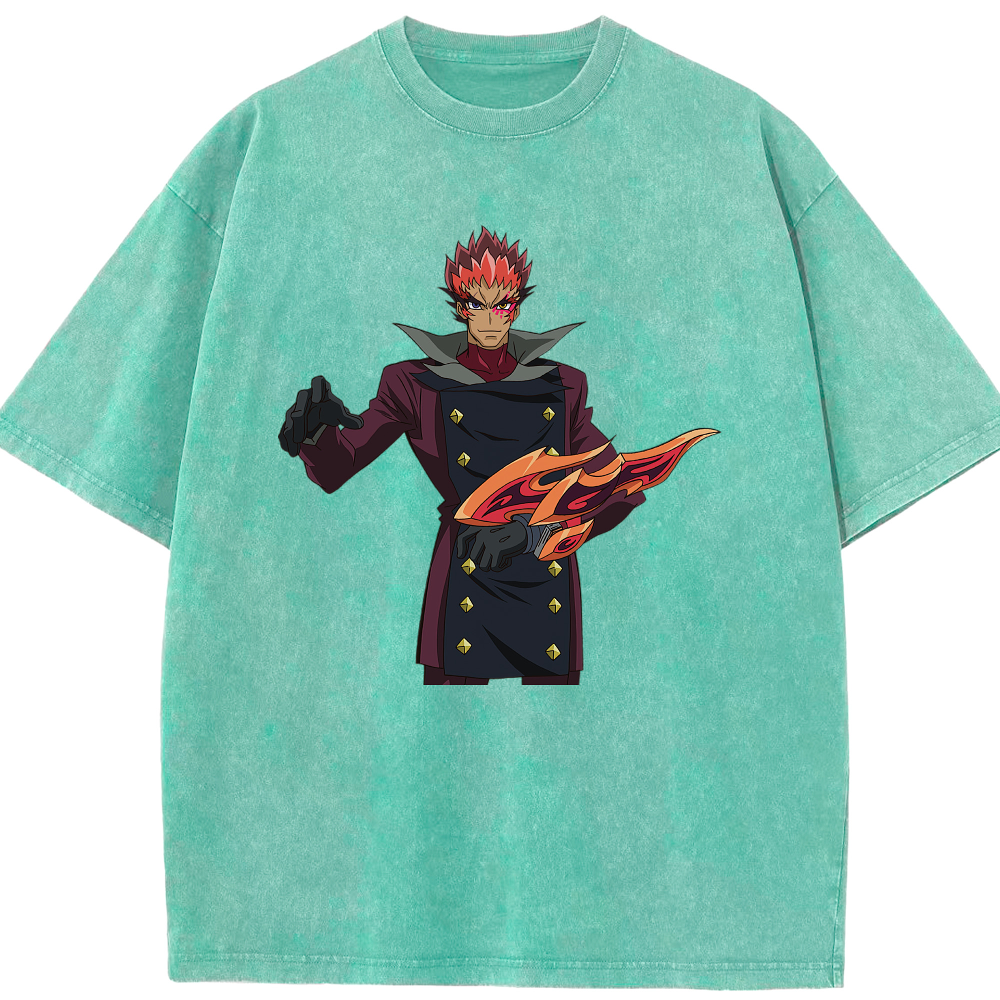 （画像用） 遊☆戯☆王 Yu-Gi-Oh! 綿100% ヴィンテージ風 半袖Tシャツ（フロントプリント）